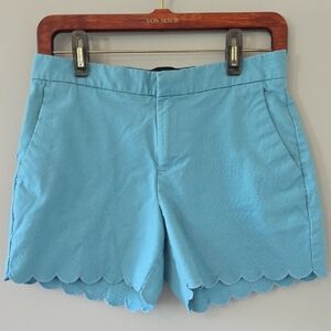 Banana Republic Light Blue Scalloped Hem Shorts